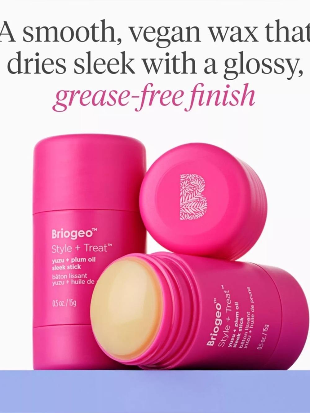 Briogeo Pink Style + Treat Sleek Stick - Picture 2 of 5